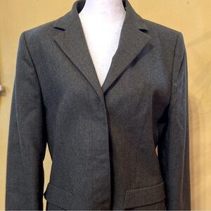 Moschino Blazer Lined Gray Green Women's 10